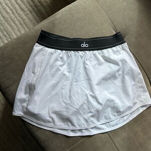 Alo White Match Point Tennis Skirt - Size M
